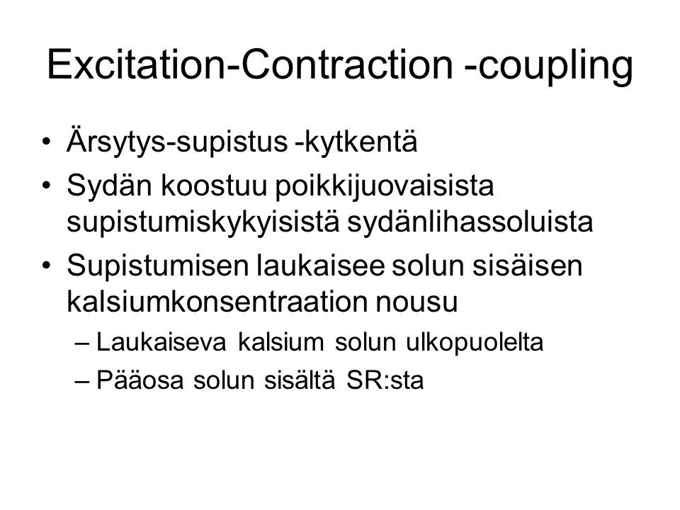 Excitation-Contraction -coupling