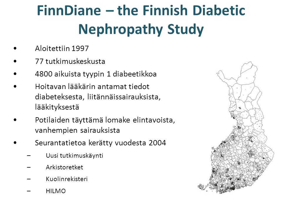 FinnDiane – the Finnish Diabetic Nephropathy Study