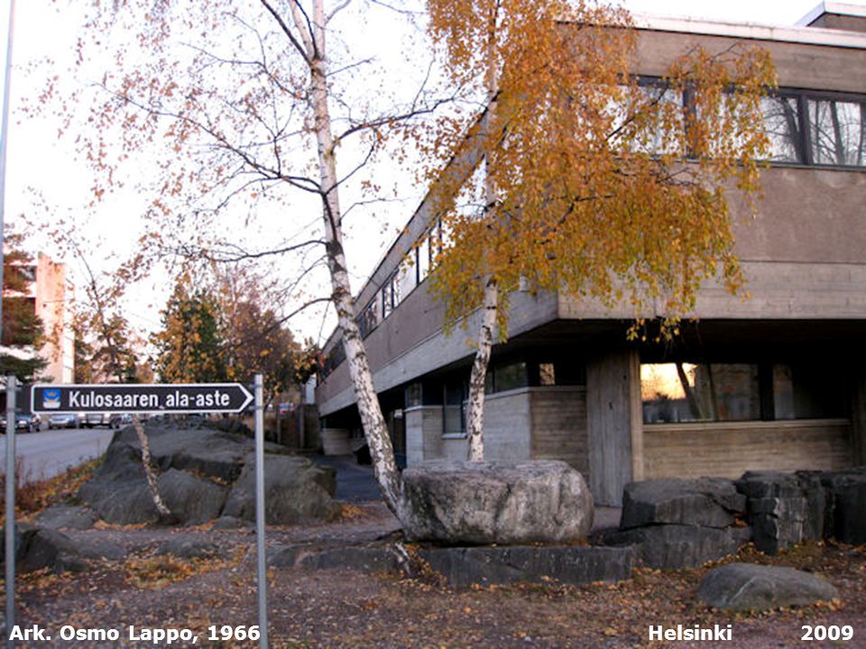 Ark. Osmo Lappo, 1966 Helsinki 2009