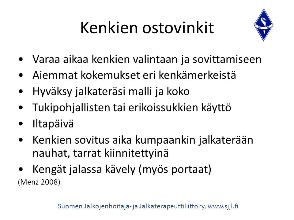 Suomen Jalkojenhoitaja- ja Jalkaterapeuttiliitto ry,