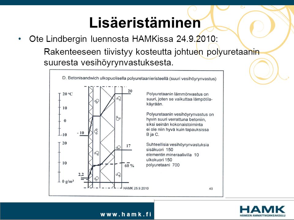 Lisäeristäminen Ote Lindbergin luennosta HAMKissa :