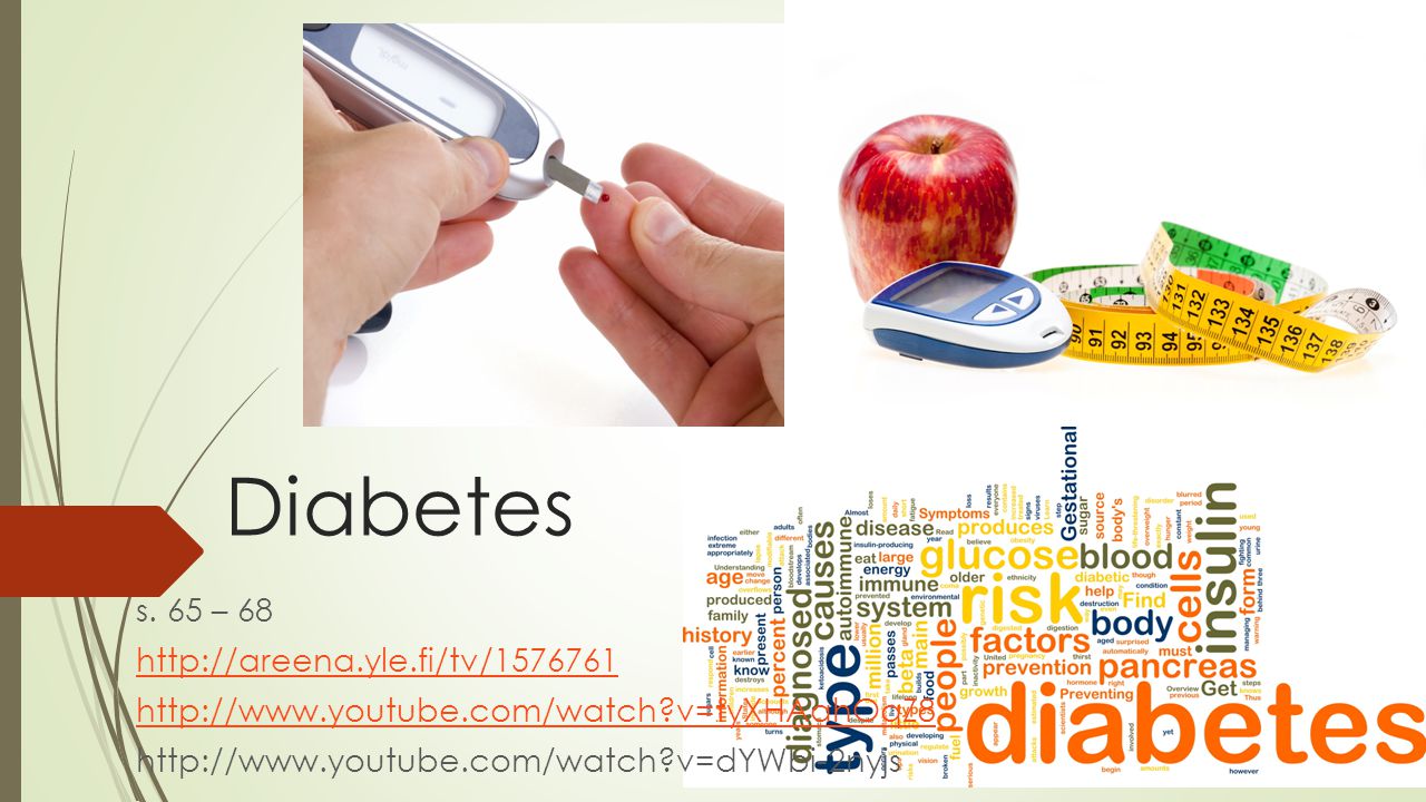 Diabetes s. 65 – 68