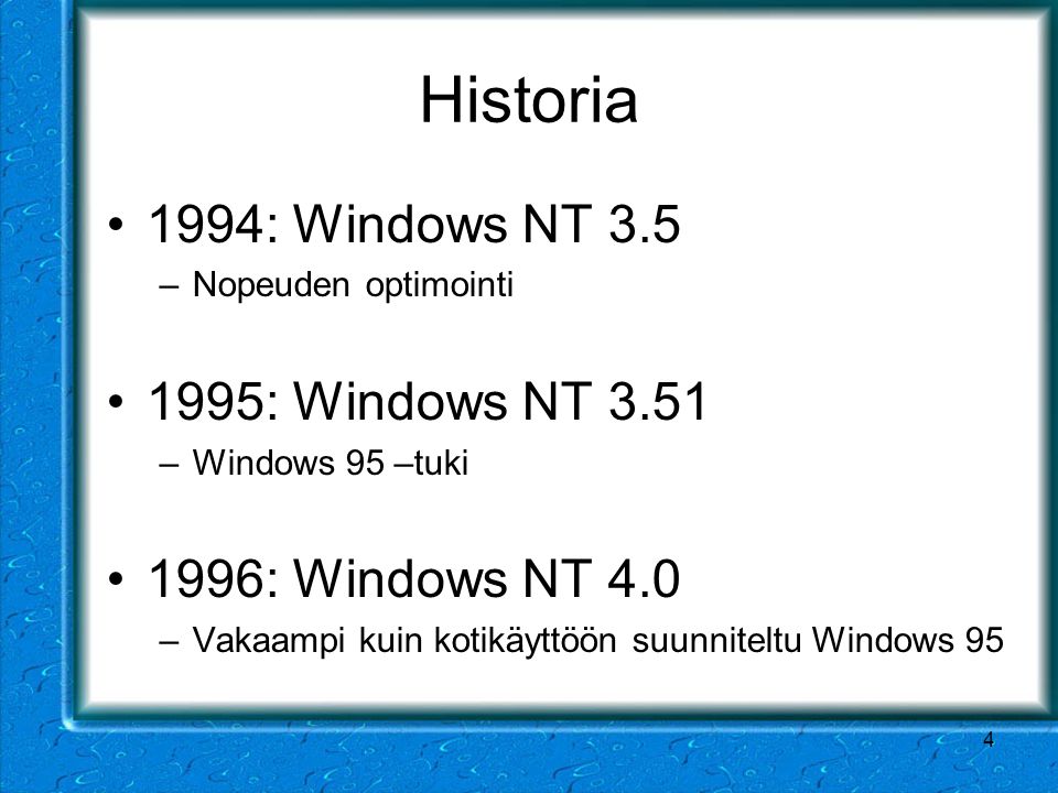 Historia 1994: Windows NT : Windows NT 3.51