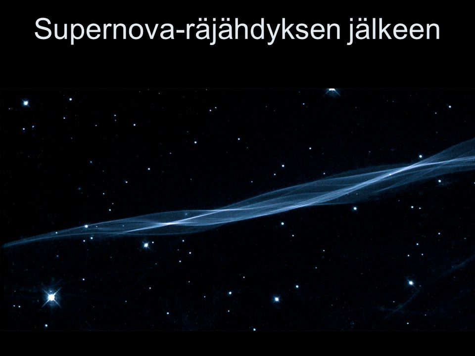 Supernova-räjähdyksen jälkeen