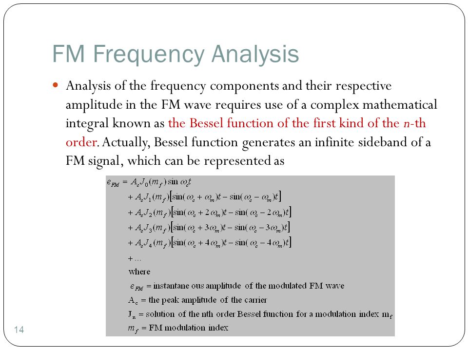 FM Frequency Analysis
