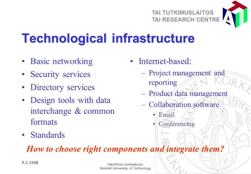 Technological infrastructure