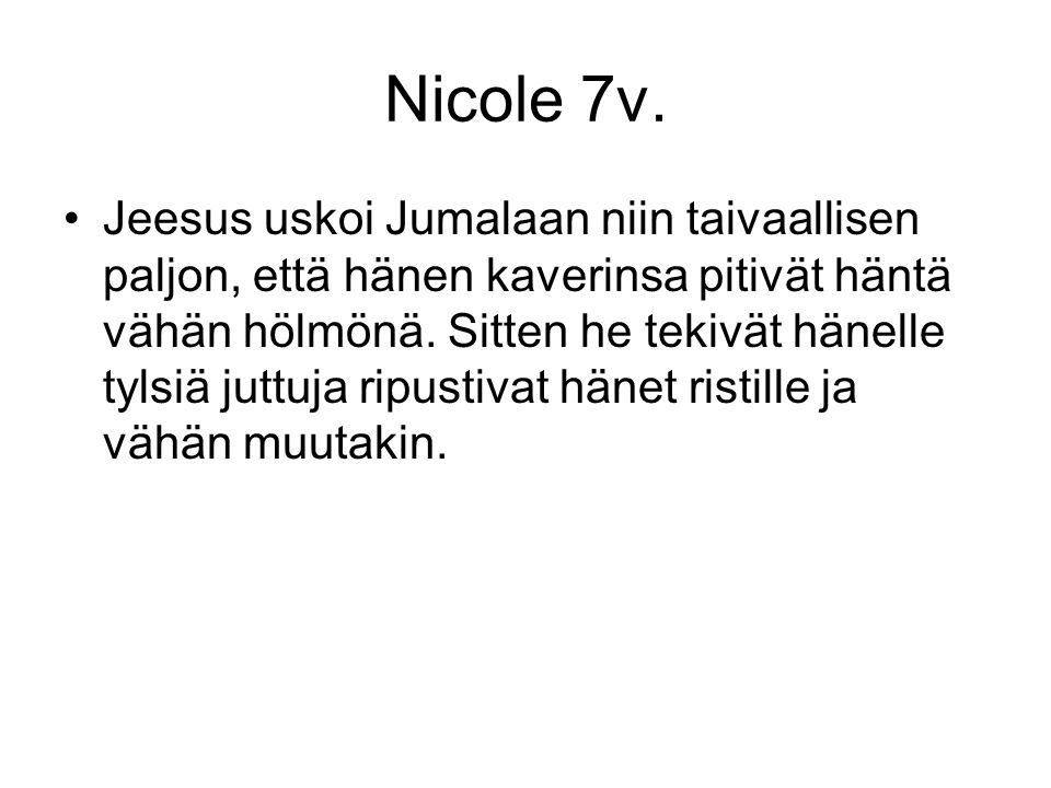 Nicole 7v.
