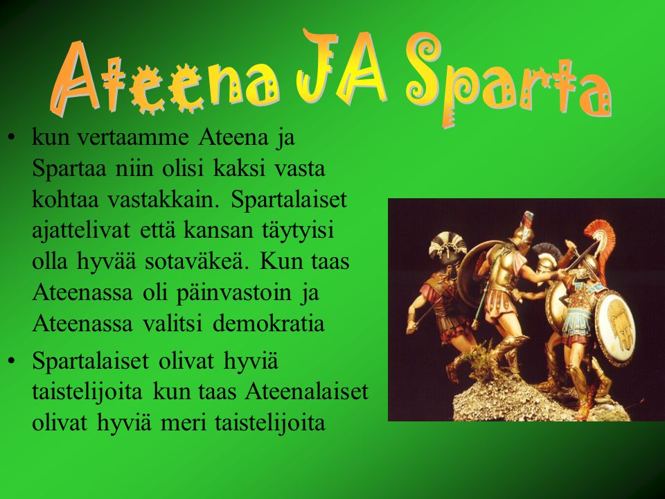Ateena JA Sparta