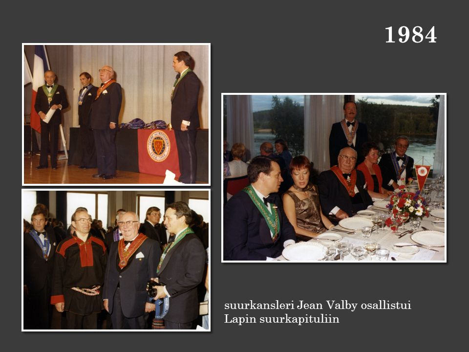 1984 suurkansleri Jean Valby osallistui Lapin suurkapituliin