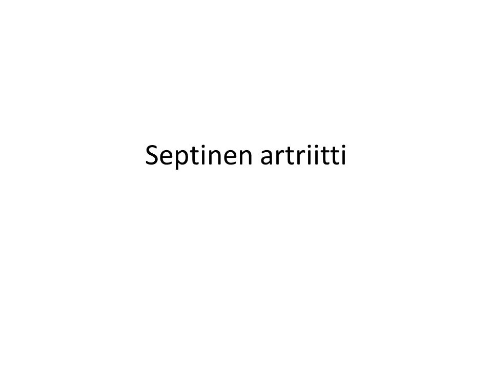 Septinen artriitti
