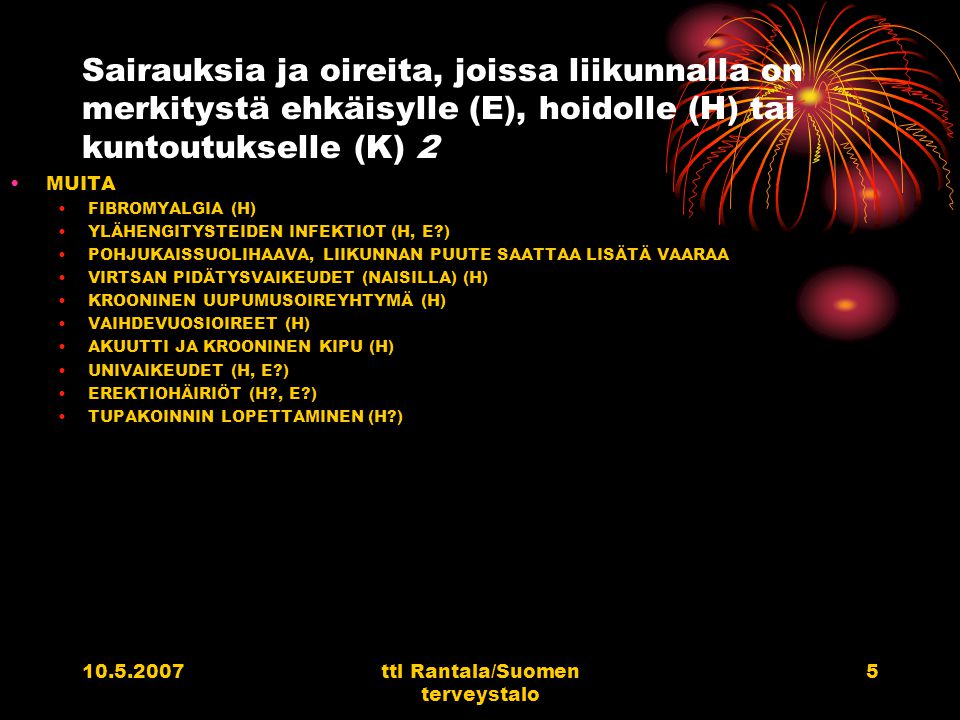 ttl Rantala/Suomen terveystalo
