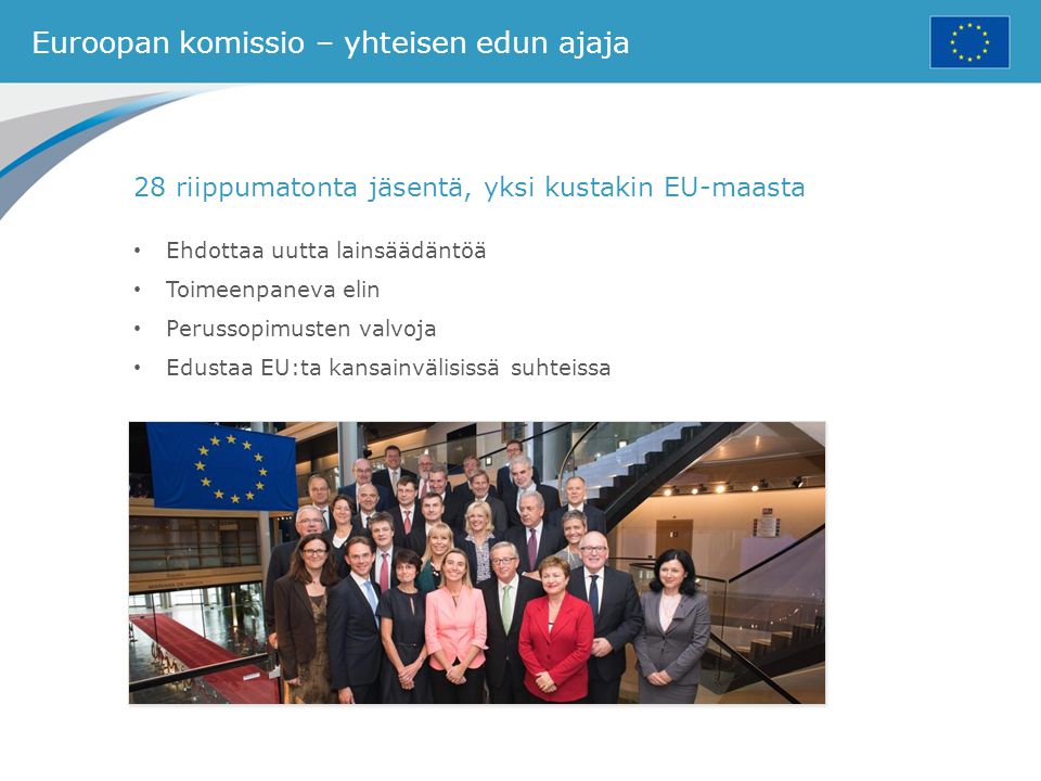 Euroopan komissio – yhteisen edun ajaja