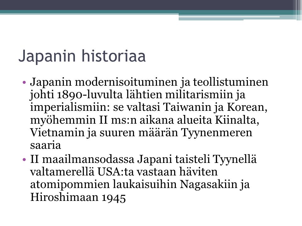 Japanin historiaa