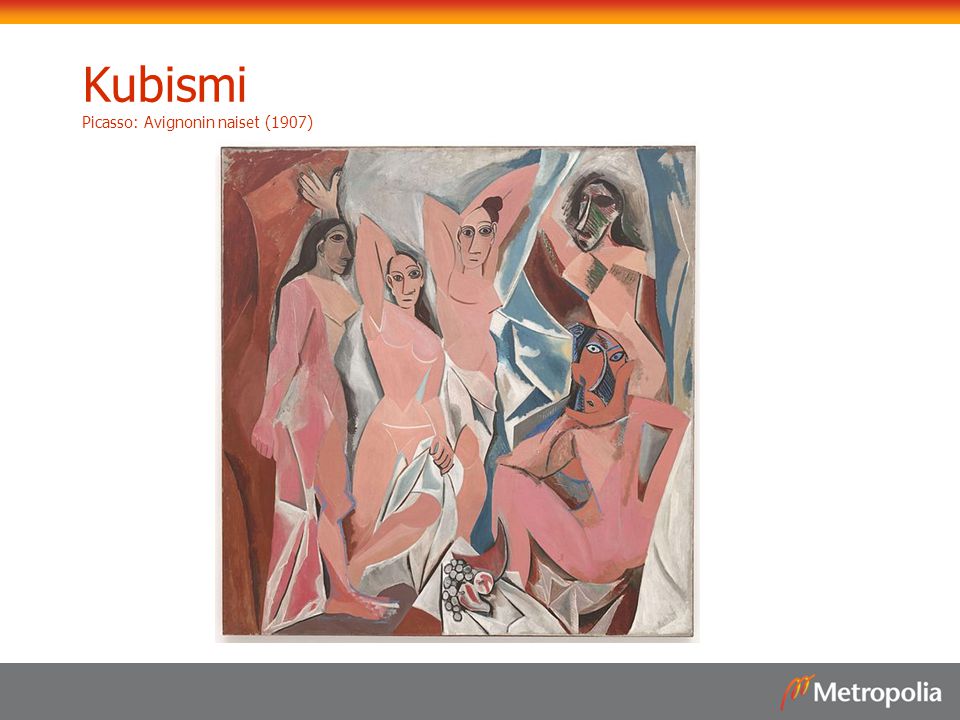 Kubismi Picasso: Avignonin naiset (1907)