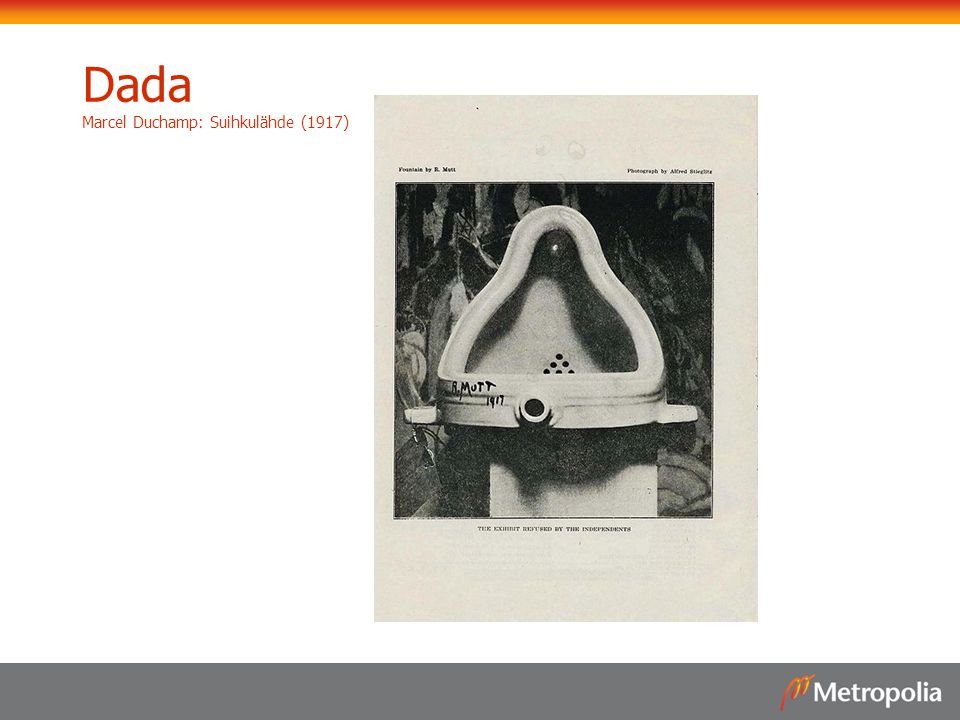 Dada Marcel Duchamp: Suihkulähde (1917)