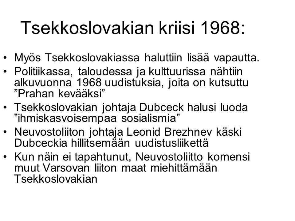 Tsekkoslovakian kriisi 1968: