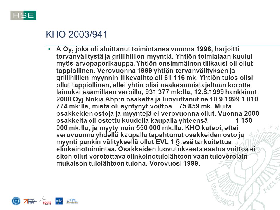 KHO 2003/941