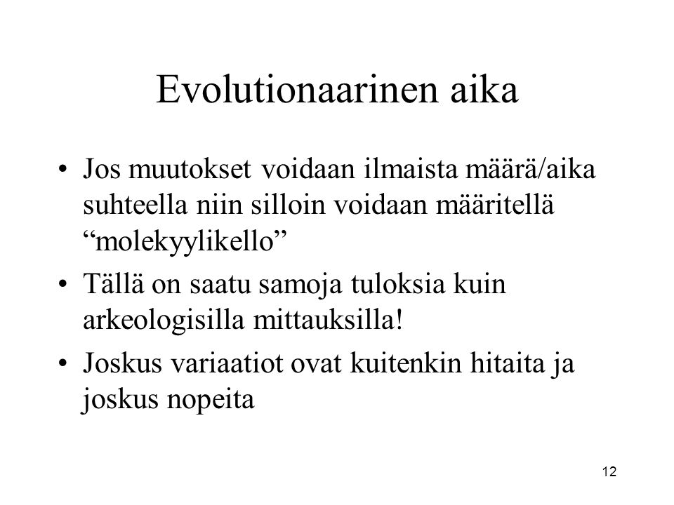 Evolutionaarinen aika