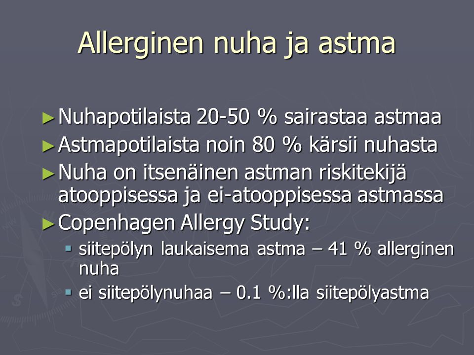 Allerginen nuha ja astma