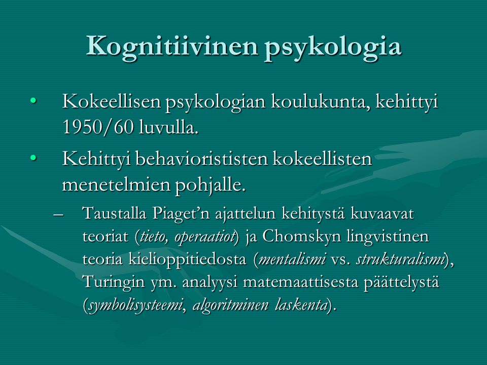 Kognitiivinen psykologia