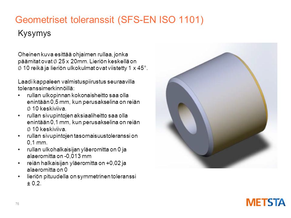 Geometriset toleranssit (SFS-EN ISO 1101)