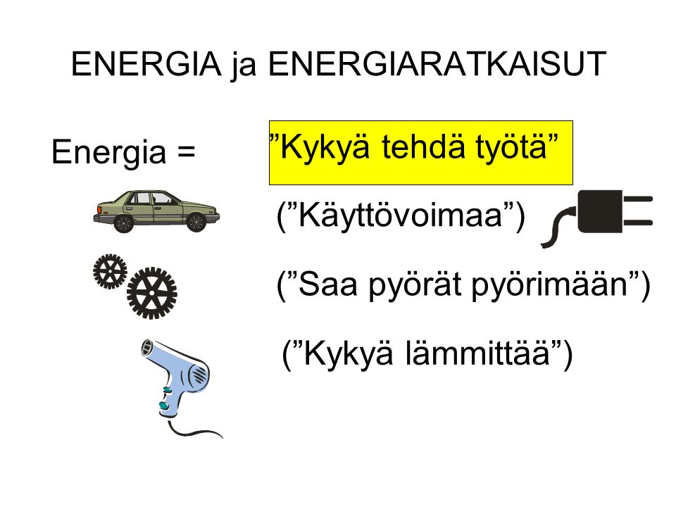 ENERGIA ja ENERGIARATKAISUT
