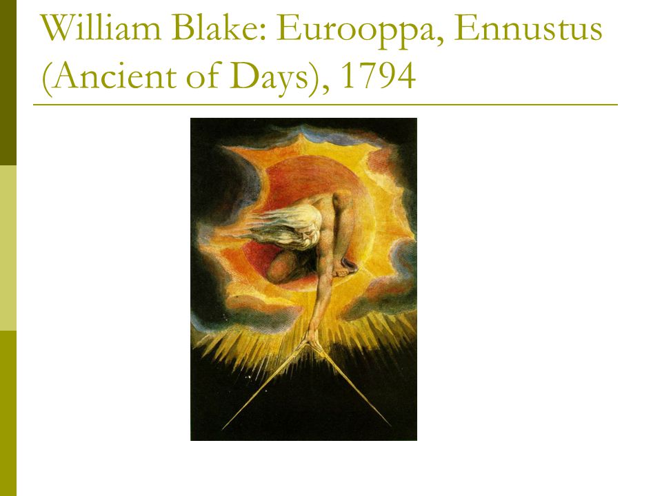 William Blake: Eurooppa, Ennustus (Ancient of Days), 1794