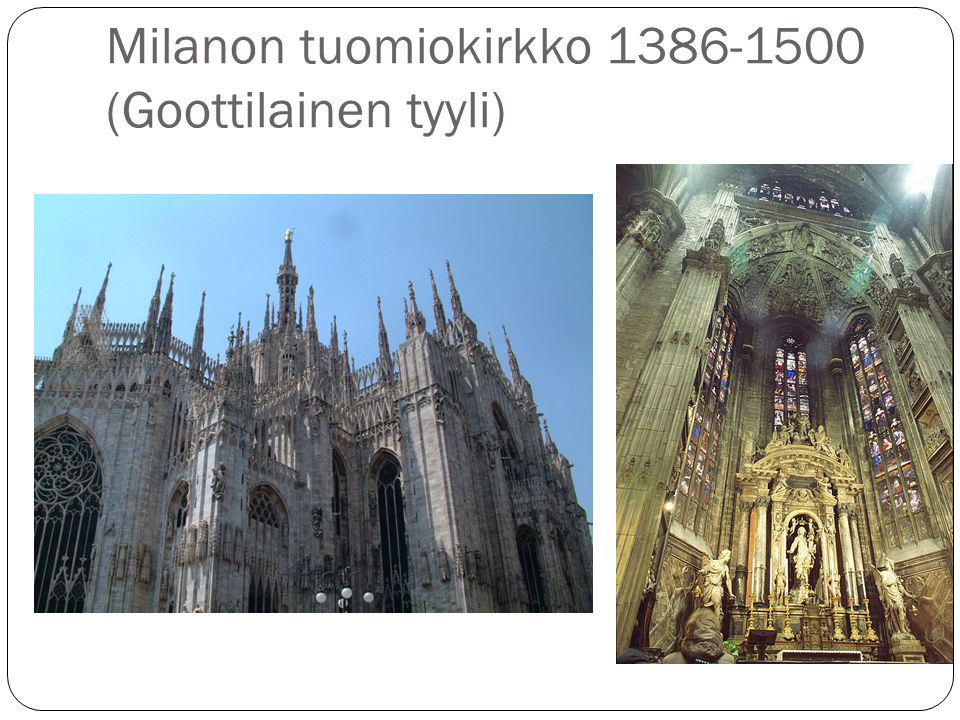 Milanon tuomiokirkko (Goottilainen tyyli)
