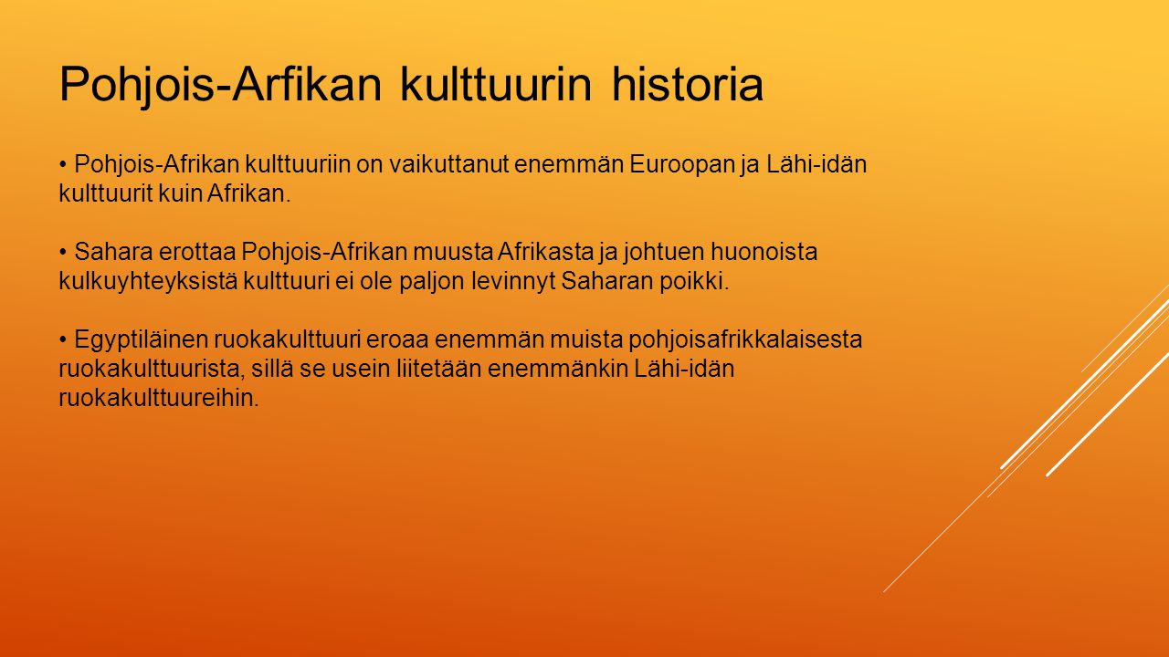 Pohjois-Arfikan kulttuurin historia