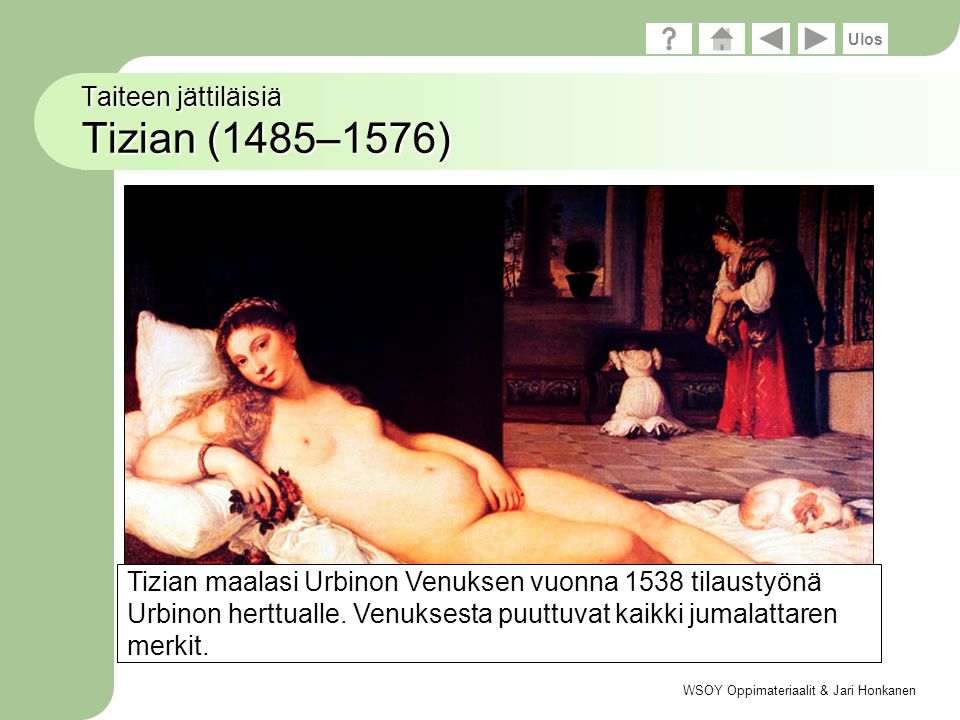 Taiteen jättiläisiä Tizian (1485–1576)