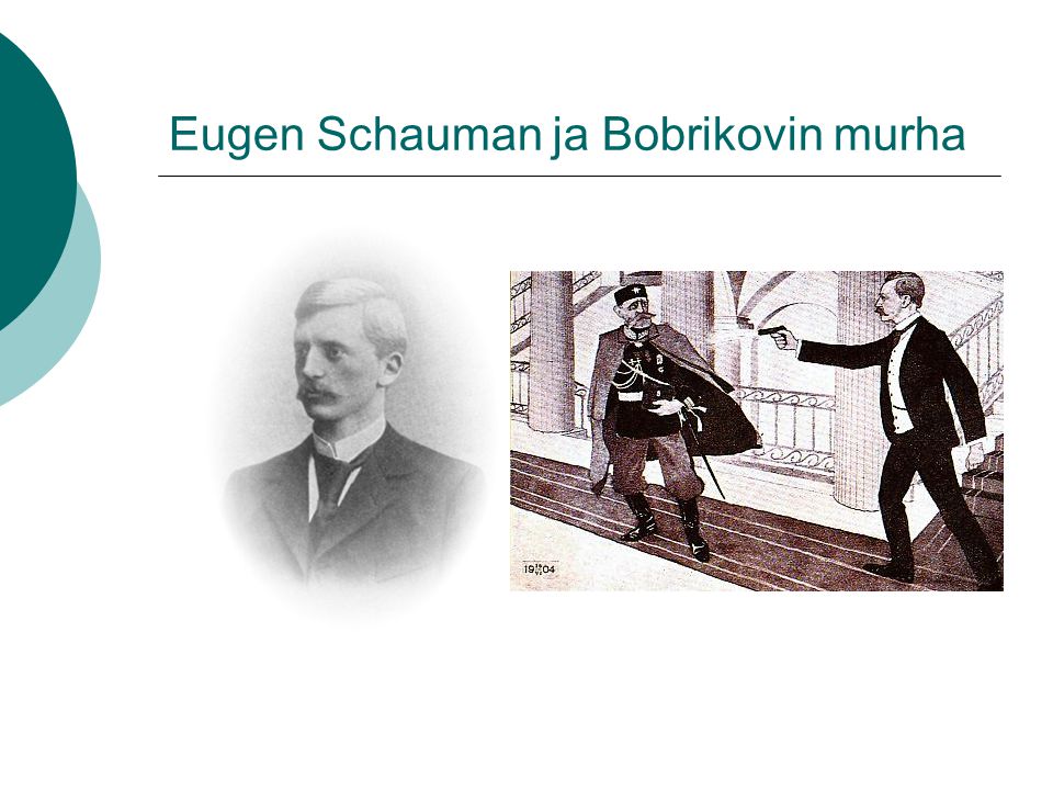 Eugen Schauman ja Bobrikovin murha