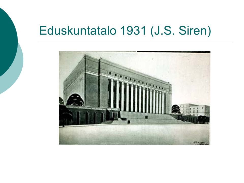 Eduskuntatalo 1931 (J.S. Siren)