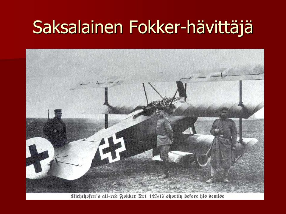 Saksalainen Fokker-hävittäjä