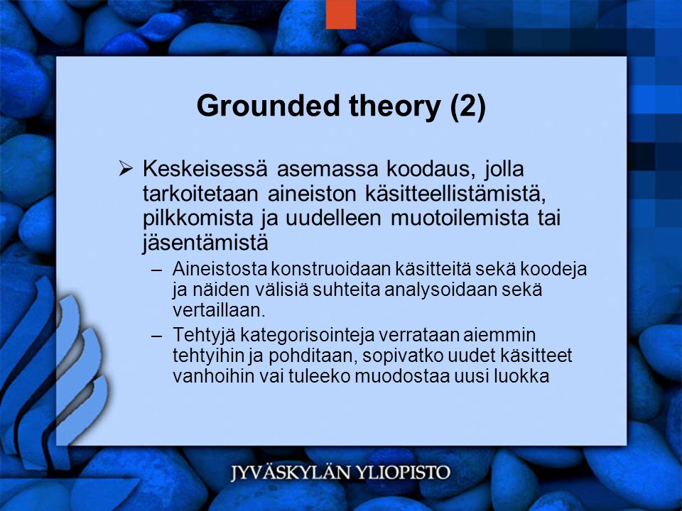 Grounded theory (2)