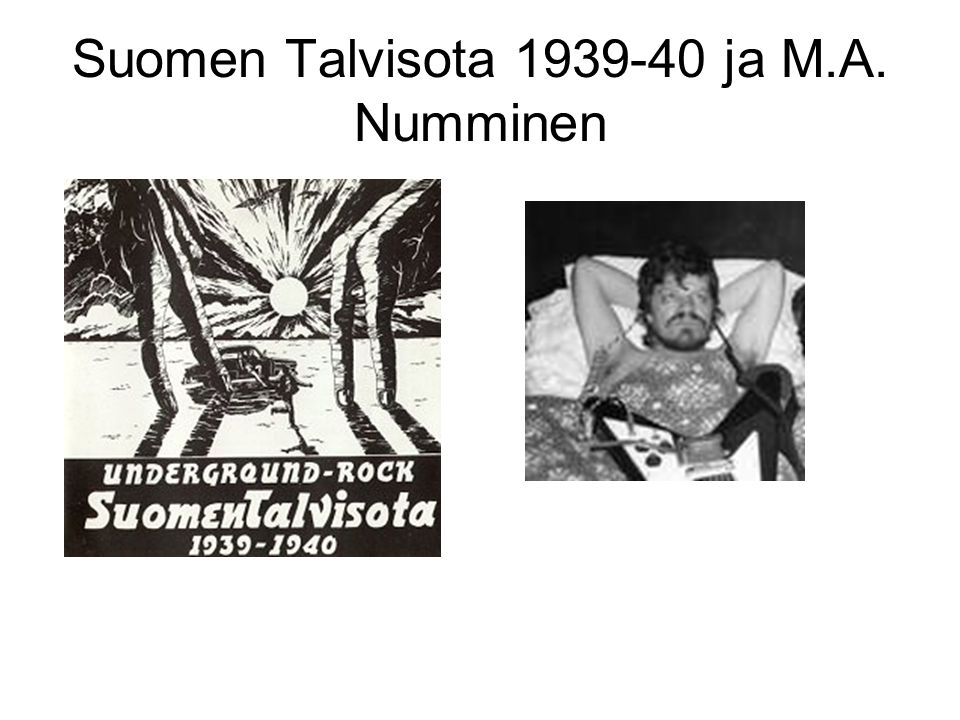 Suomen Talvisota ja M.A. Numminen