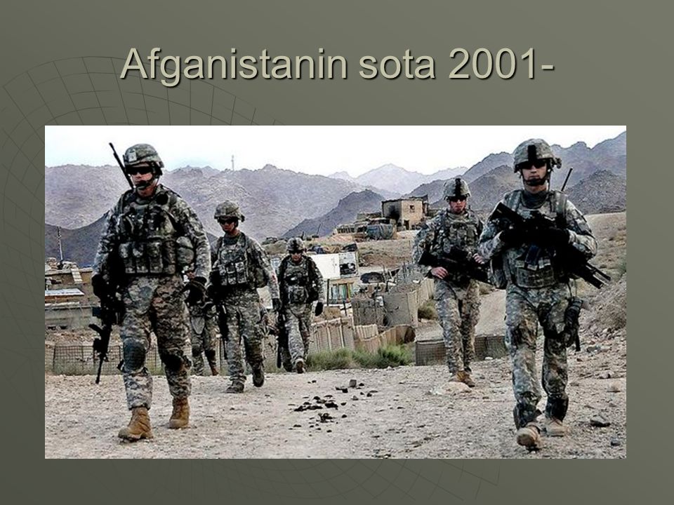 Afganistanin sota 2001-